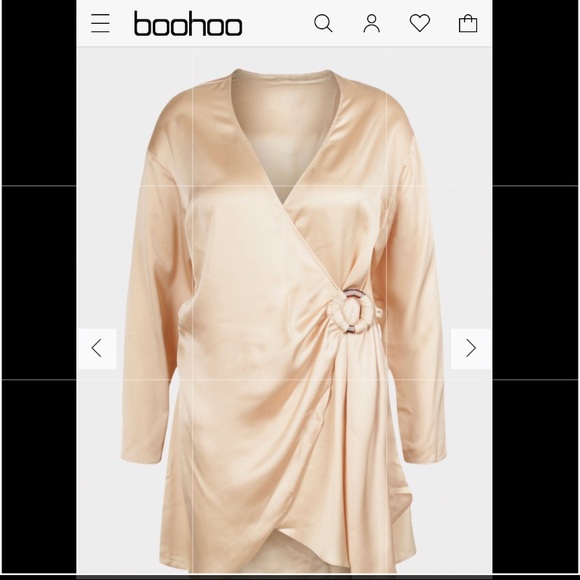 LA'TECIA PLUS SATIN WRAP SHIRT STYLE DRESS - Picture 4 of 5